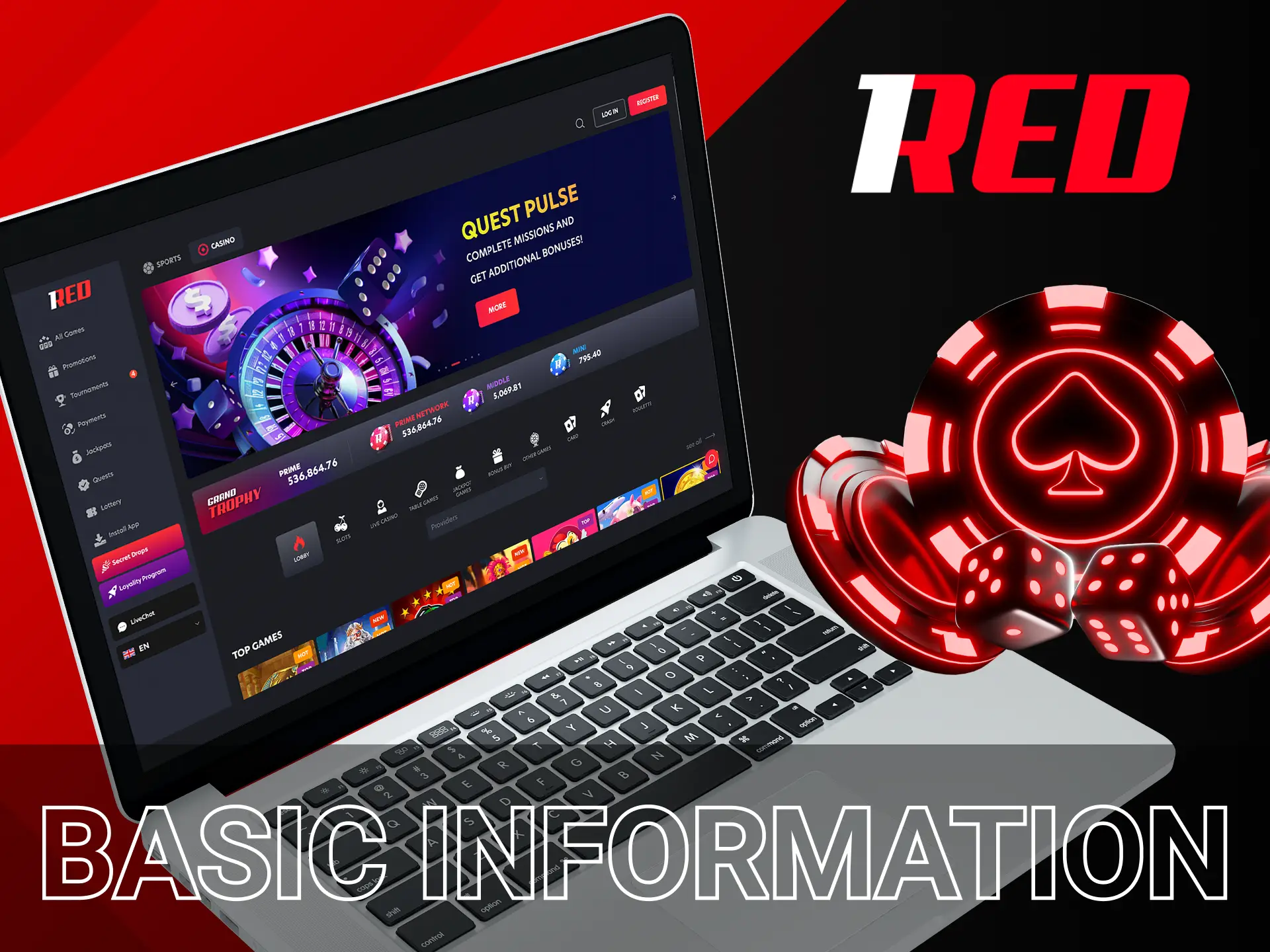 1Red Casino is the largest entertainment provider in Canada that you can trust.