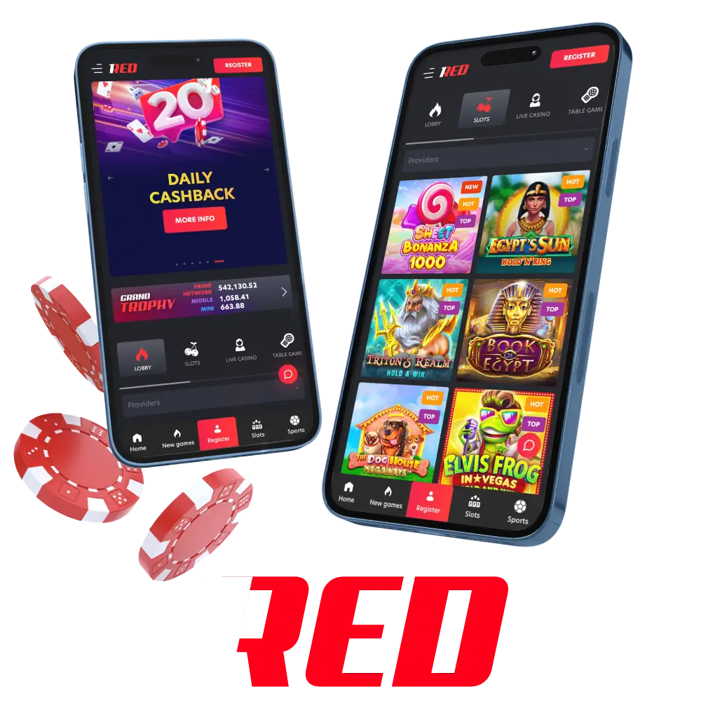 About the 1Red mobile application.