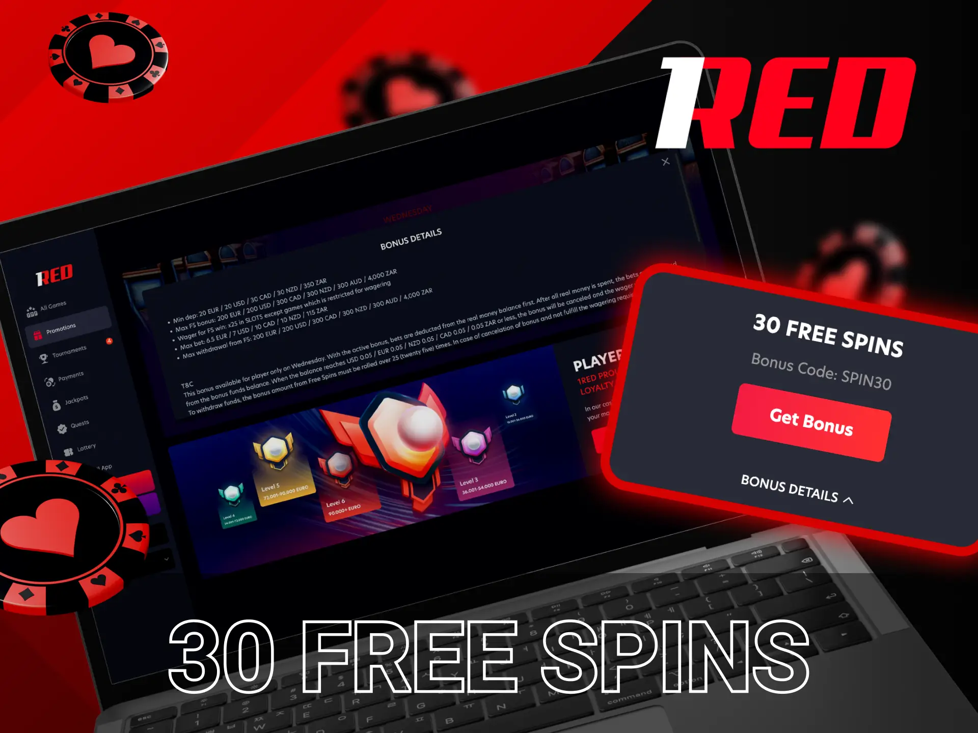 You'll win twice as much money on Wednesdays, thanks to special numbers from 1Red.