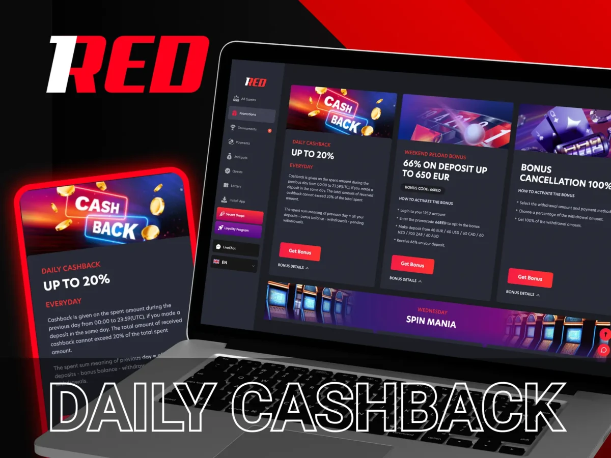 Microgaming-Spiele bei 1Red Casino im Test & 1Red Casino Promo Code für Deutschland